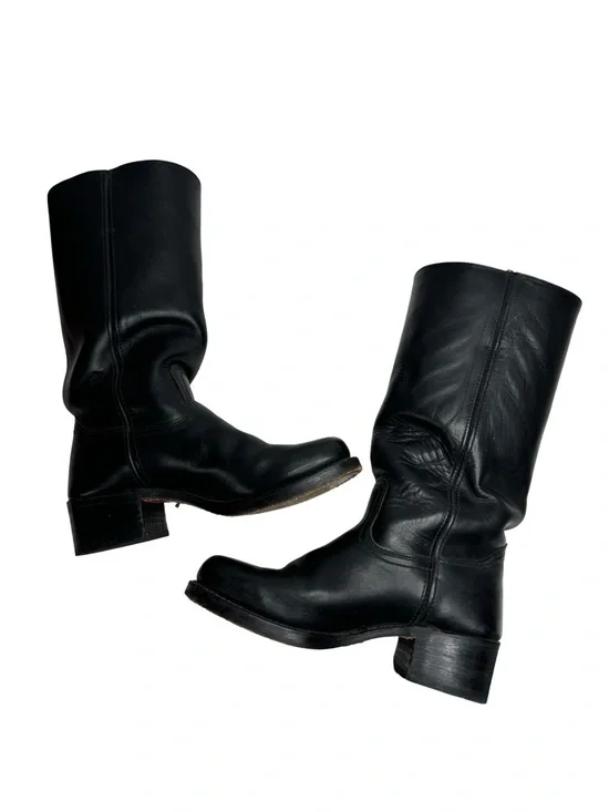 Frye | Vintage 1990’s Campus 14L Boot in Black Leather 9 - Picture 3 of 13
